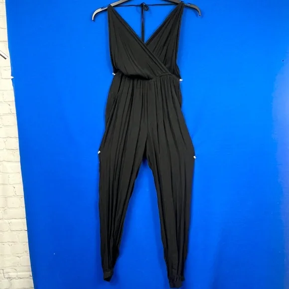 🖤|•LULUS•| Lightweight Black Jumpsuit Size XS-Small - Picture 5 of 15